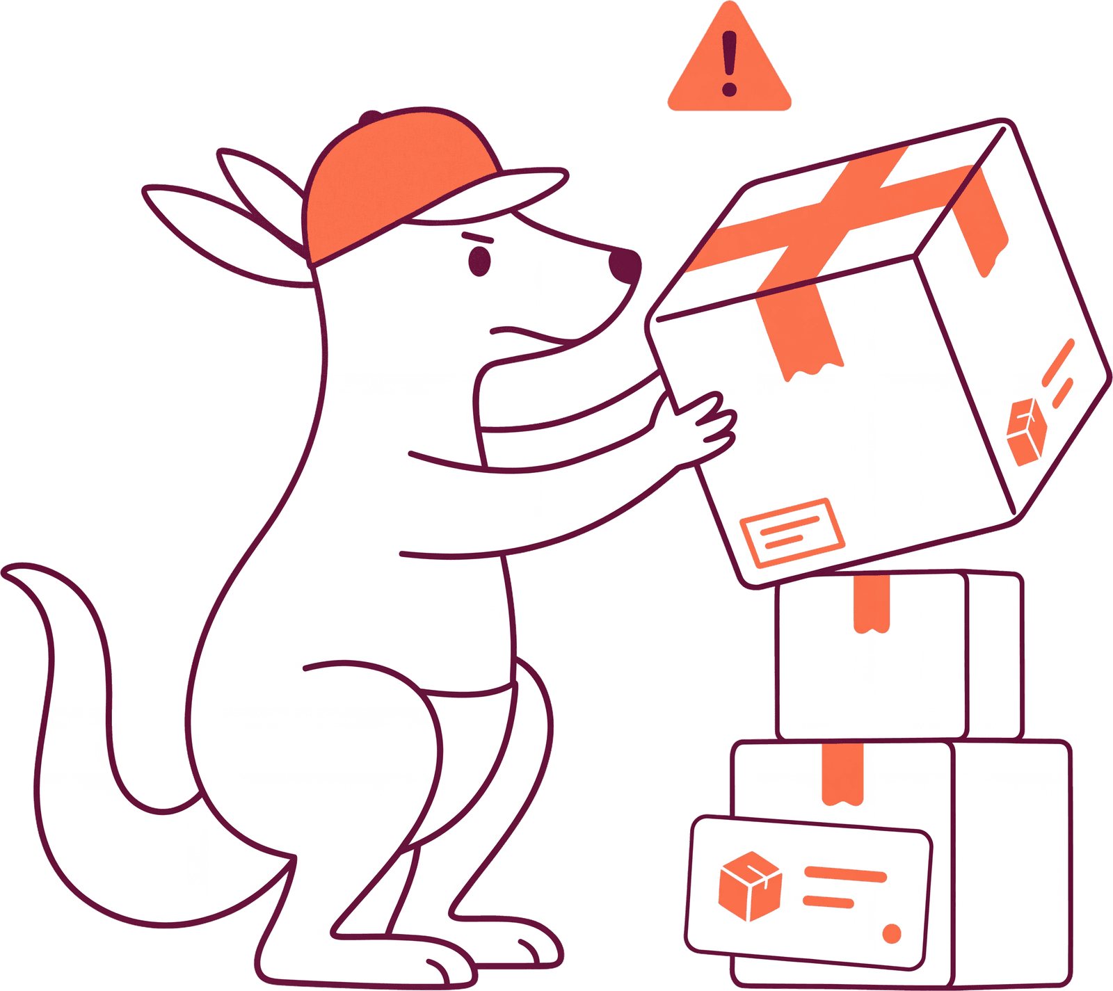 Mascote Kanglu monitorando alertas automáticos