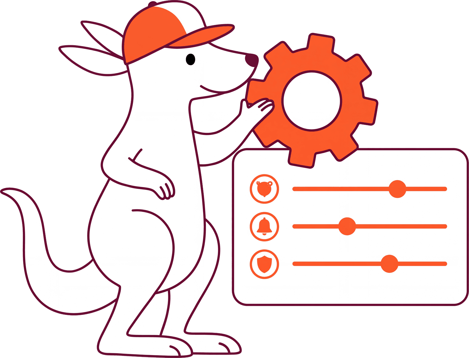 Mascote Kanglu personalizando a experiência de rastreio